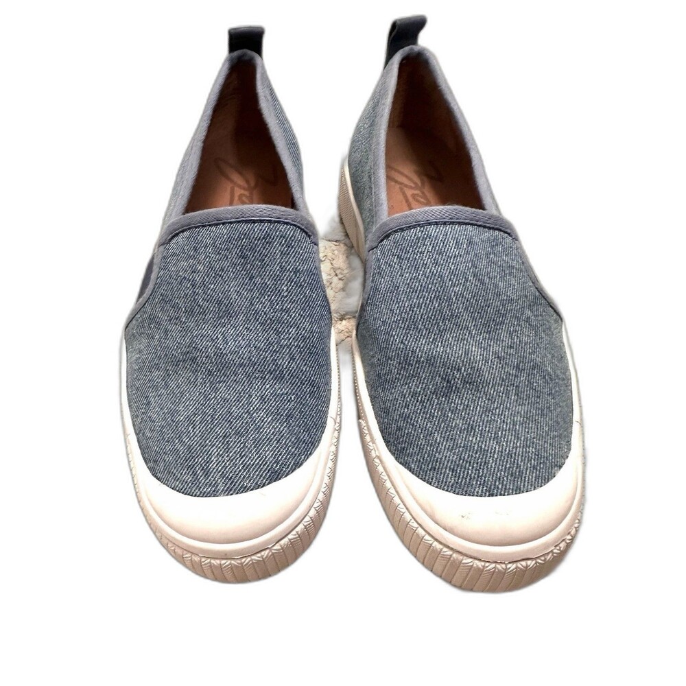 Zodiac Ciara Women Streetwear Upper Leather Ocean Blue Slip on Canvas Sneakers 8